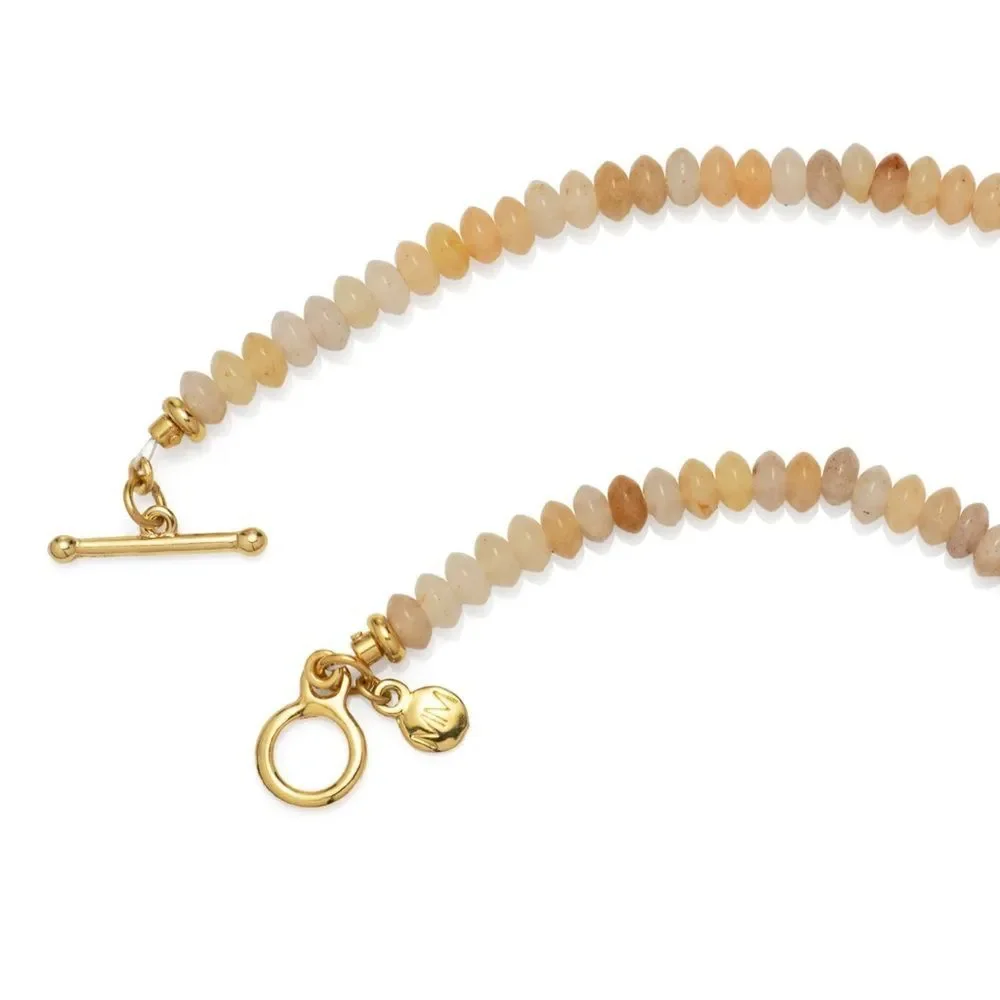 Topaz Beaded Baroque Pearl Necklace